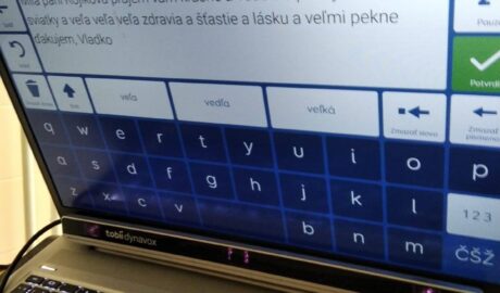 Vladko nám napísal bezdotykovo, očami vianočné prianie (prístroj Tobii PCEye + p...