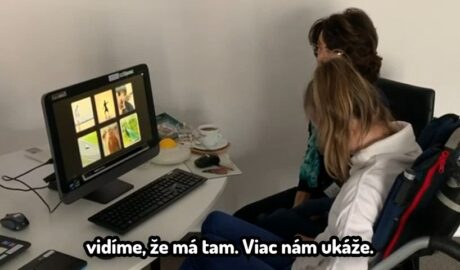 Kurz AAK práce klienta s DMO - ovládanie PC očami s prístrojom Tobii PCEye Mlad...